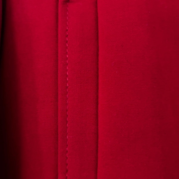 Worthington Red Pea Coat with Black Buttons - Picture 5 of 11